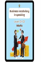 Okładka - Business vocabulary in speaking. Conversational speaking cards. Level: C1-C2. Adults - Katarzyna Rak