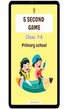 Okładka - 5 Second game. Class: 7-8. Primary school - Katarzyna Rak