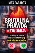 Okładka - Brutalna prawda o Tinderze. Dlaczego w świecie nieskończonych opcji tak trudno kogoś wybrać - Max Paradox