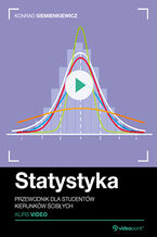 Okładka - Statystyka. Kurs video. Przewodnik dla studentów kierunków ścisłych - Konrad Siemienkiewicz