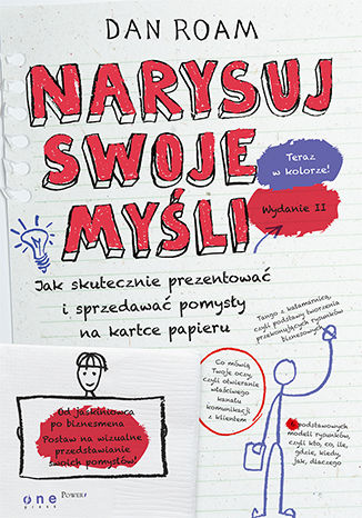 Narysuj swoje myśli. Jak skutecznie prezentować i sprzedawać pomysły na kartce papieru. Wydanie II Dan Roam - okladka książki