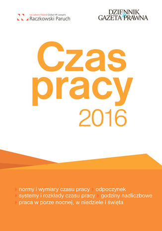 Czas pracy 2016 Łukasz Chruściel, Urszula Kądziołka - okladka książki