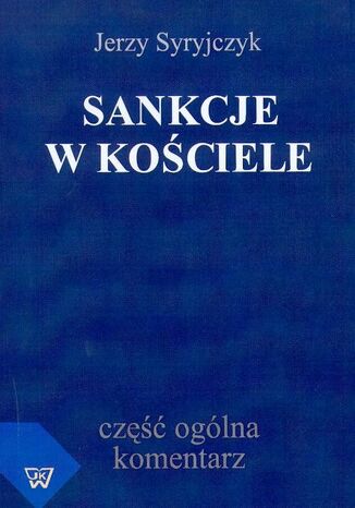 Sankcje w kościele Jerzy Syryjczyk - okladka książki
