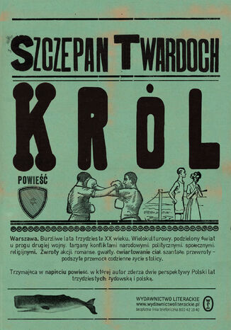 Król Szczepan Twardoch - okladka książki