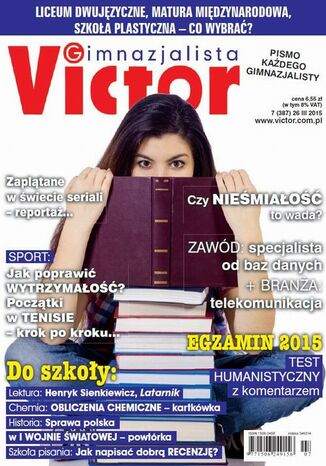 Victor Gimnazjalista 7/2015 Ewa Mackiewicz - okladka książki