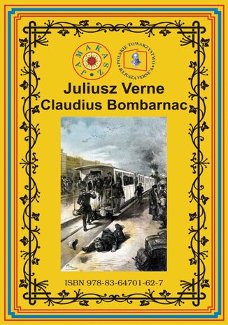 Claudius Bombarnac Juliusz Verne - okladka książki
