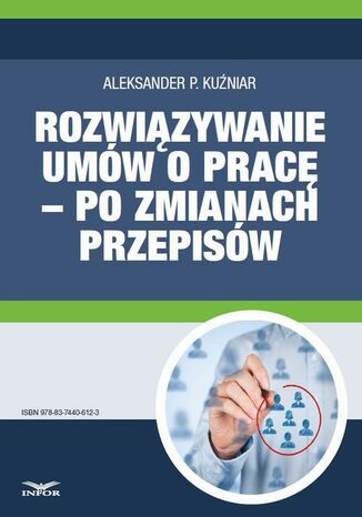 Rozwiązywanie umów o pracę - po zmianach przepisów Aleksander P. Kuźniar - okladka książki