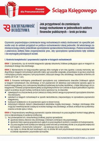 Ściąga Księgowego - Jak przygotować do zamknięcia księgi rachunkowe w jednostkach sektora finansów publicznych Infor Pl - okladka książki