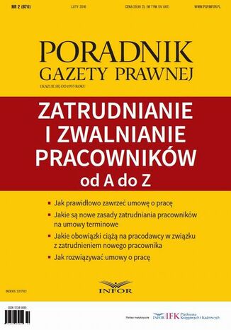 Zatrudnianie i zwalnianie pracowników od A do Z Infor Pl - okladka książki