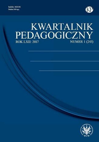Kwartalnik Pedagogiczny 2017/1 (243) Seweryn Blandzi, Małgorzata Przanowska - okladka książki