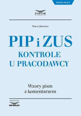 PIP i ZUS Kontrole u pracodawcy Infor Pl - okladka książki