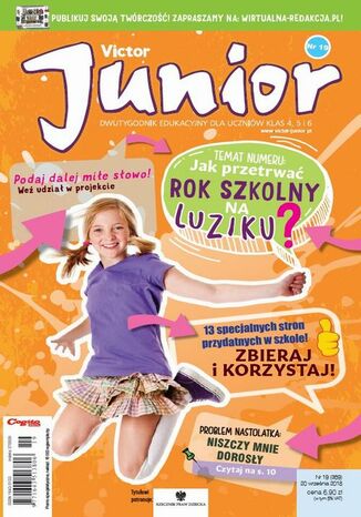 Victor Junior 19/2018 Ewa Mackiewicz - okladka książki