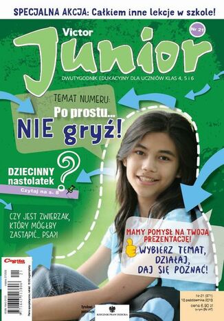 Victor Junior 21/2018 Ewa Mackiewicz - okladka książki