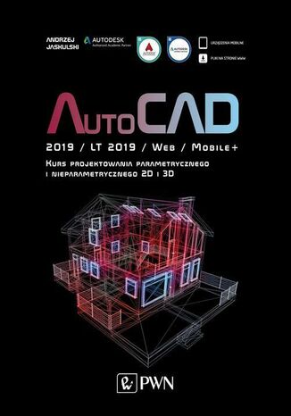 AutoCAD 2019 / LT 2019 / Web / Mobile+ Andrzej Jaskulski - okladka książki