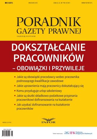 Dokształcanie pracowników - obowiązki i przywileje Infor Pl - okladka książki