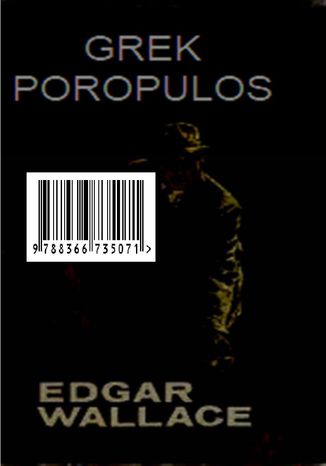Grek Poropulos Edgar Wallace - okladka książki