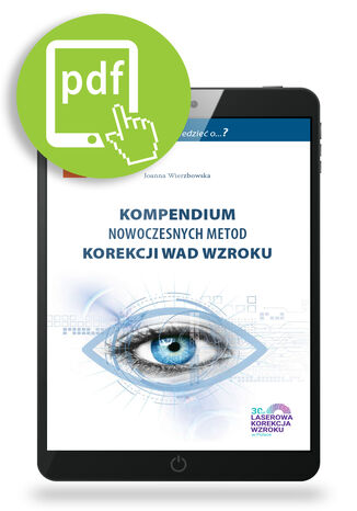 Kompendium nowoczesnych metod korekcji wad wzroku Joanna Wierzbowska - okladka książki