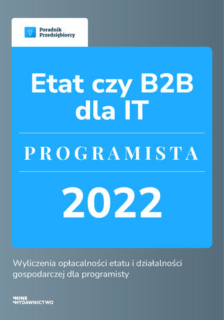 Etat czy B2B dla IT - Programista Kinga Jańczak - okladka książki