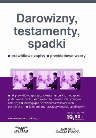 Darowizny testamenty spadki Anna Maliszewska - okladka książki