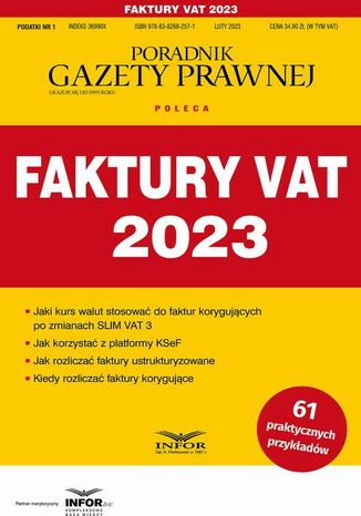Faktury VAT 2023 Tomasz Krywan - okladka książki