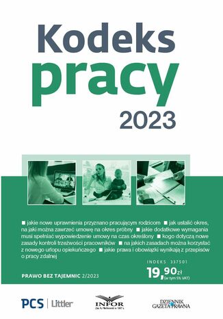 Kodeks pracy 2023 praca zbiorowa - okladka książki