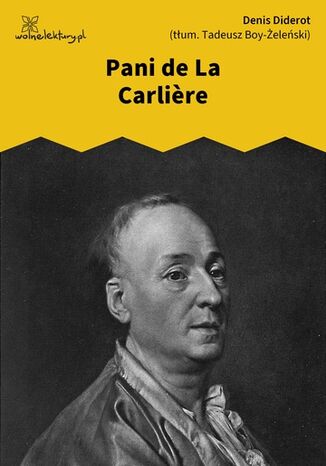 Pani de La Carlire Denis Diderot - okladka książki