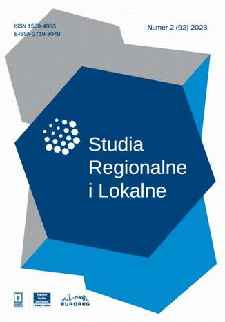 Studia Regionalne i Lokalne nr 2(92)/2023 Svitlana Karvatska, Yevheniya Yuriychuk, Olha Chepel, Olena Bochko, Mariya Bachynska, Svitlana Hrynkevych, Olha Ryndzak, Roman Tesliuk, Sergii Illiashenko, Yuliia Shypulina, Nataliia Illiashenko, Ievgeniia Golysheva, Oksana Kravchuk, Iryna Varis, Viktoriia Zalizniuk, Tatiana Kaluzhna, Alla Samko, Katarzyna Szmigiel-Rawska, Justyna Ślawska, Maciej J. Nowak, Przemysław Śleszyński - okladka książki