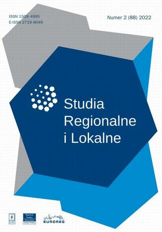 Studia Regionalne i Lokalne nr 2(88)/2022 Paweł Swianiewicz, Serhii Horbliuk, Oleh Brovko, Rostyslav A. K?liuzhnyj, Liudmyla A. Shapenko, Yaroslav V. Zhuravel, Alona A. Lukashenko, Anna Gralewska, Łukasz Olejnik, Bartosz Czepil, Justyna Orchowska, Roman Szul - okladka książki