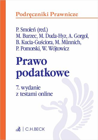 Prawo podatkowe z testami online Paweł Smoleń, Marcin Burzec, Michalina Duda-Hyz - okladka książki
