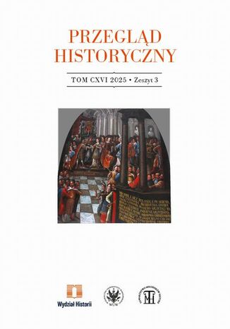 Przegląd Historyczny 2025/3 Maciej Mycielski - okladka książki