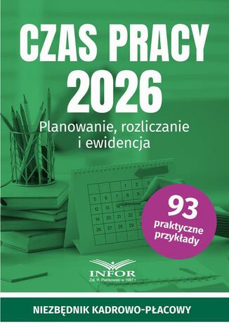 Czas pracy 2026 Infor Pl - okladka książki