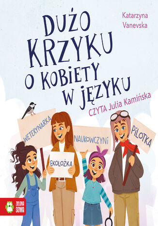 Dużo krzyku o kobiety w języku Katarzyna Vanevska - okladka książki