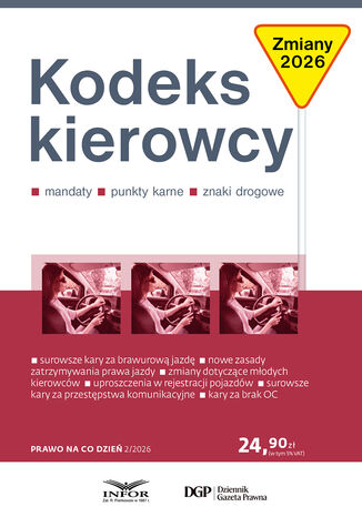 Kodeks kierowcy 2026 Eliza Borkowska - okladka książki