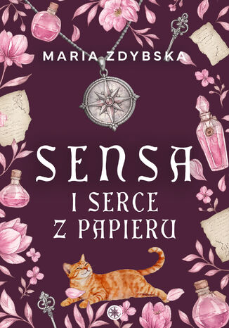 Sensa i serce z papieru Maria Zdybska - okladka książki