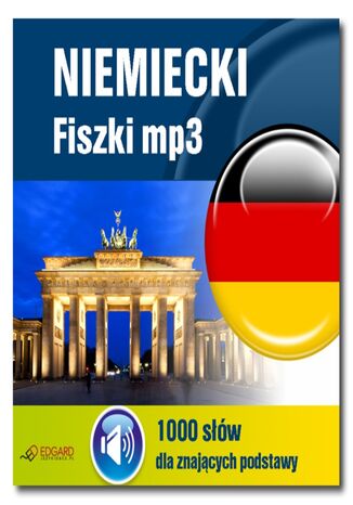 Niemiecki Fiszki mp3 1000 słówek dla znających podstawy Praca zbiorowa - okladka książki