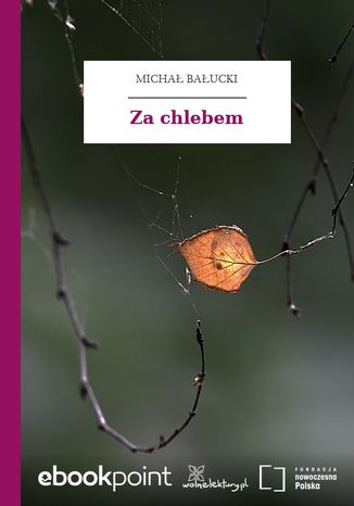 Za chlebem Michał Bałucki - okladka książki