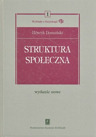 Struktura społeczna Henryk Domański - okladka książki