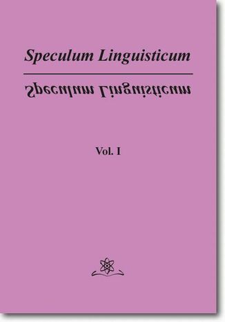 Speculum Linguisticum   Vol. 1 Jan Wawrzyńczyk - okladka książki