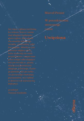 Uwięziona Marcel Proust - okladka książki