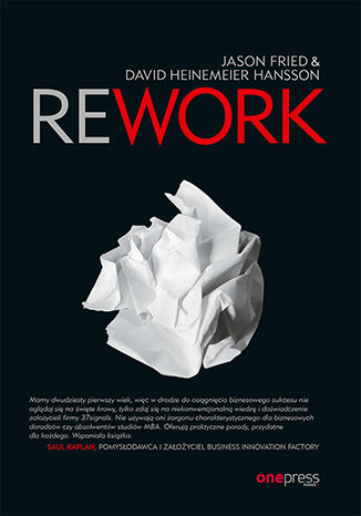 Rework Jason Fried, David Heinemeier Hansson - okladka książki