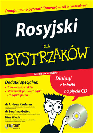 Rosyjski dla bystrzaków dr Andrew Kaufman, dr Serafima Gettys, Nina Wieda - okladka książki