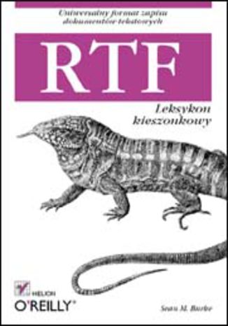 RTF. Leksykon kieszonkowy Sean Burke - okladka książki