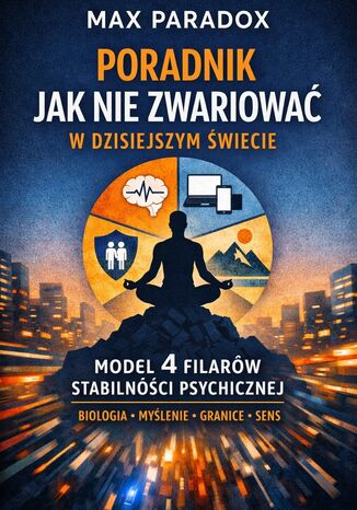 Poradnik jak dostać awans i więcej zarabiać. System 4 Filarów strategicznego wzrostu dochodu Max Paradox - okladka książki