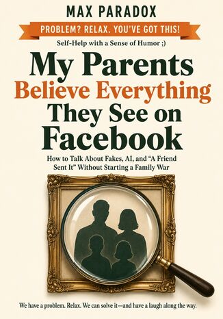 My Parents Believe Everything They See on Facebook - How to Talk About Fakes, AI, and “A Friend Sent It" Without Starting a Family War Max Paradox - okladka książki
