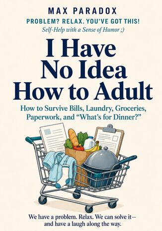 I Have No Idea How to Adult - How to Survive Bills, Laundry, Groceries, Paperwork, and “What's for Dinner? Max Paradox - okladka książki