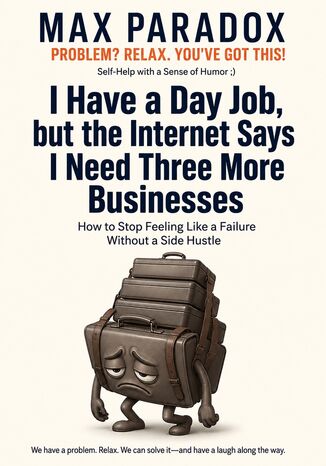 I Have a Day Job, but the Internet Says I Need Three More Businesses - How to Stop Feeling Like a Failure Without a Side Hustle Max Paradox - okladka książki