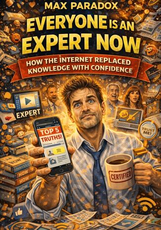 Everyone Is an Expert Now - How the Internet Replaced Knowledge with Confidence Max Paradox - okladka książki