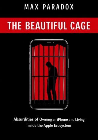 Apple - The Beautiful Cage - Absurdities of Owning an iPhone and Living Inside the Apple Ecosystem - From Fanboy Devotion to Quiet Digital Dependence Max Paradox - okladka książki