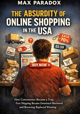 The Absurdity of Online Shopping in the USA - How Convenience Became a Trap, Free Shipping Became Emotional Blackmail, and Browsing Replaced Wanting Max Paradox - okladka książki