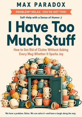 I Have Too Much Stuff - How to Get Rid of Clutter Without Asking Every Mug Whether It Sparks Joy Max Paradox - okladka książki
